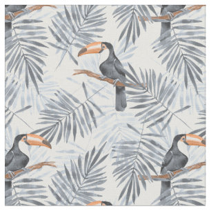 Gray Toucan Fabric