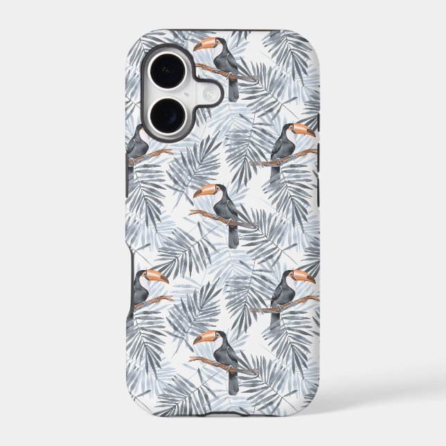 Gray Toucan Iphone Case (Back)
