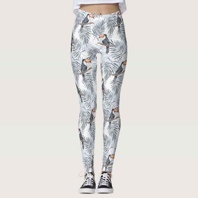 Gray Toucan Leggings (Front)