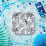 Gray Toucan Paper Plates