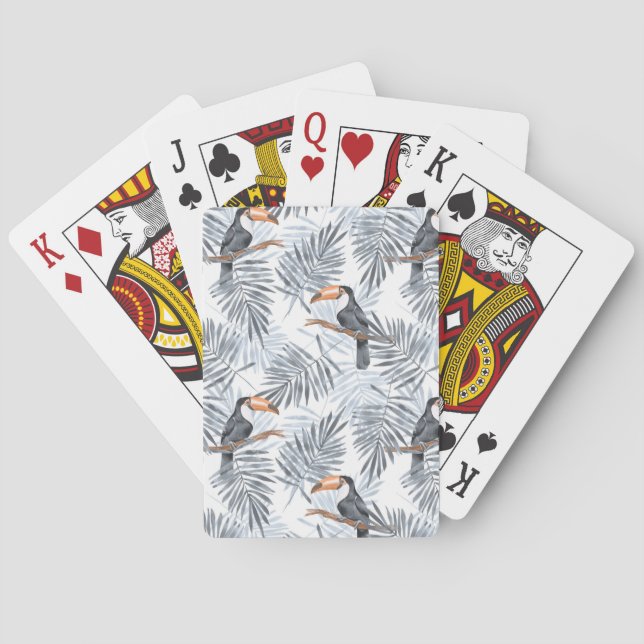 Gray Toucan Poker Cards (Back)