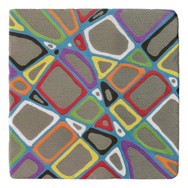 Gray Township Marble Trivet (Front)