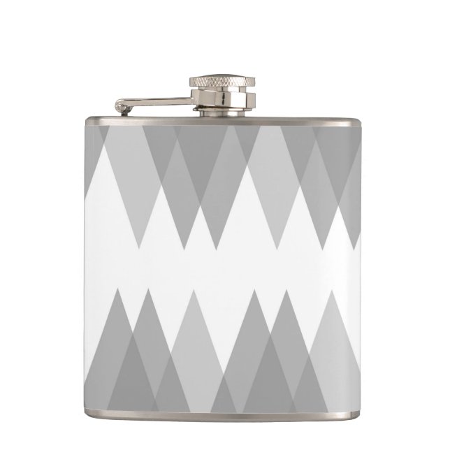 Gray triangles flask (Front)