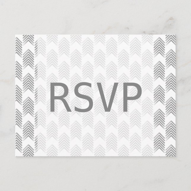 Gray Tribal Arrows Response Postcard (Front)