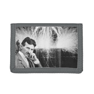 Gray Trifold Nikola Tesla Wallet