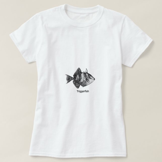 Gray Triggerfish Logo T-Shirt (Design Front)