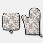 Gray Trombone Crosshatch Pattern