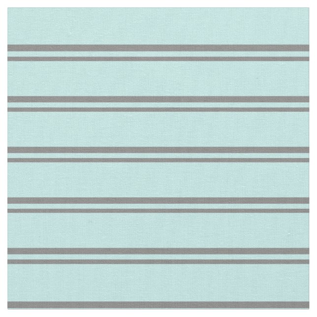 Gray & Turquoise Colored Stripes/Lines Pattern Fabric (Close Up)
