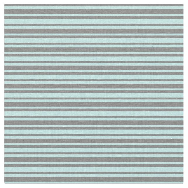 Gray & Turquoise Colored Stripes Pattern Fabric (Close Up)
