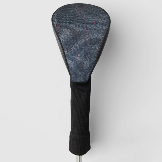 Gray tweed fabric golf head cover (Front)