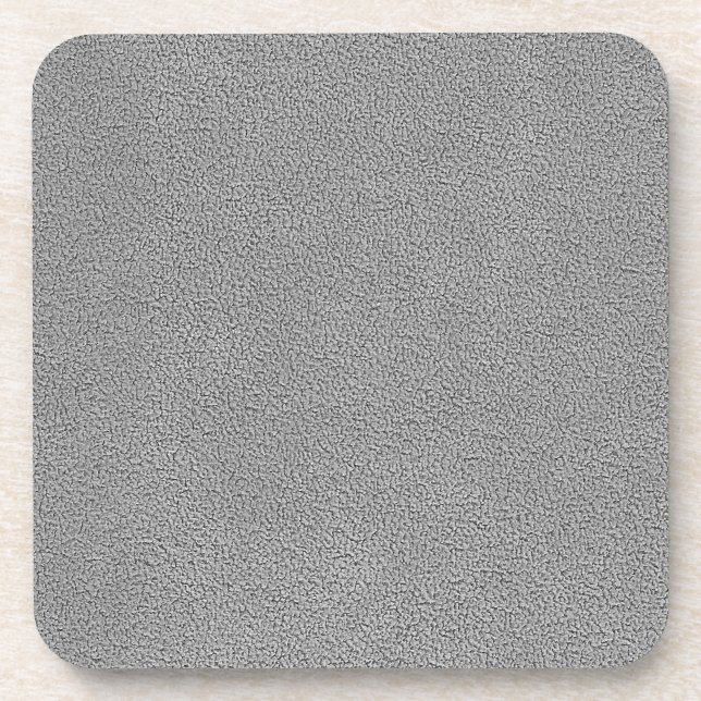 Gray Ultrasuede Look Beverage Coaster (Front)