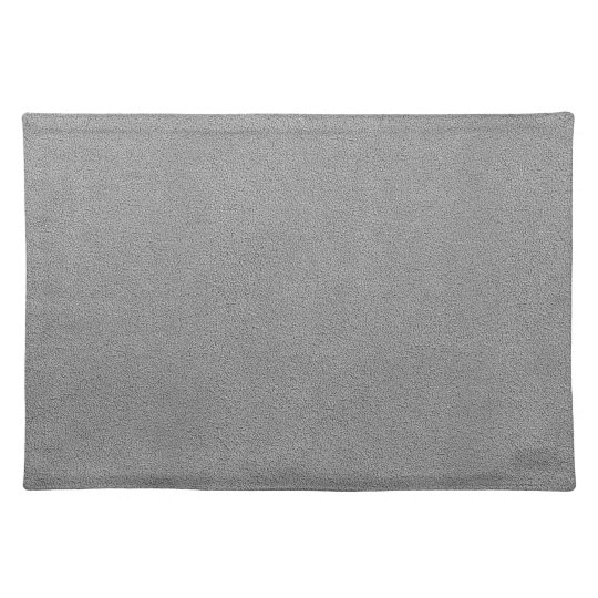 Gray Ultrasuede Look Cloth Placemat