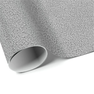 Gray Ultrasuede Look Wrapping Paper