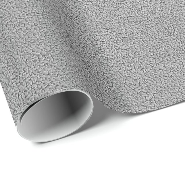 Gray Ultrasuede Look Wrapping Paper (Roll Corner)