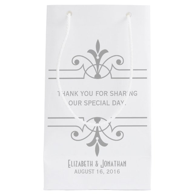 Gray v2 Fancy Ornamental Gift Bag (Front)