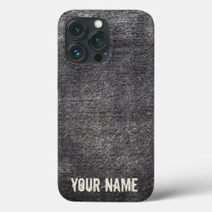 Gray velours anthracite carpet vintage rug iPhone 13 pro case