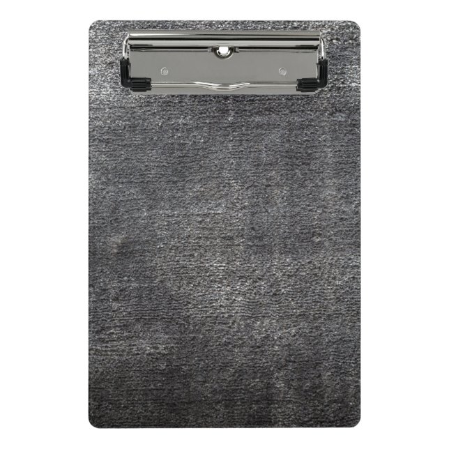 Gray velours anthracite carpet vintage rug mini clipboard (Front)