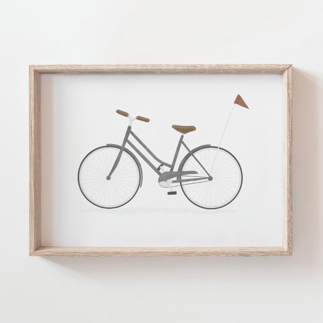 Gray Vintage Bike  Poster (Creator Uploaded)