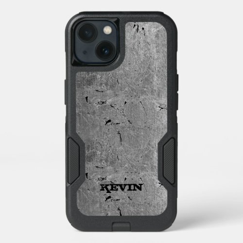 Gray Vintage Grungy Texture iPhone 13 Case