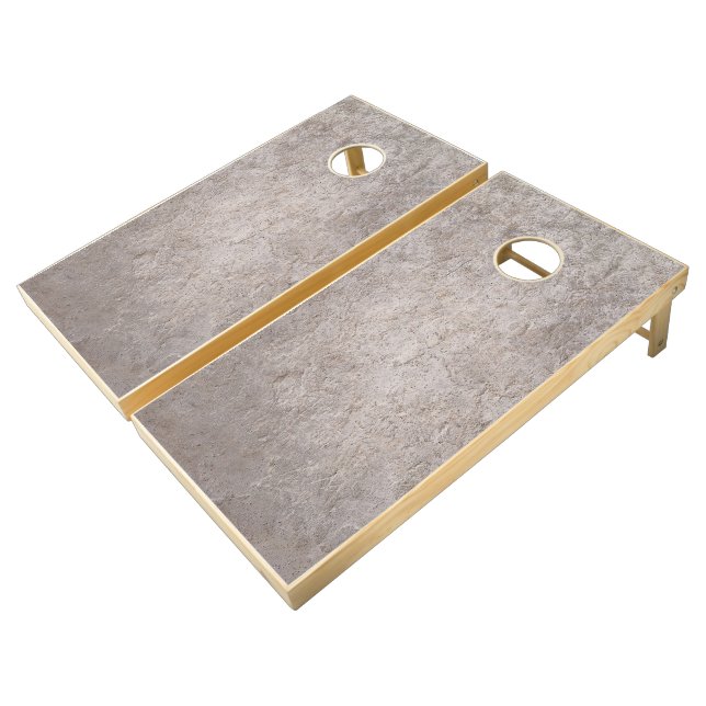 Gray Wall  Cornhole Set (Angled)