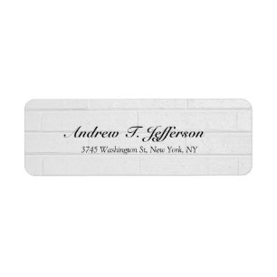 Gray Wall Handwriting Professional Unique Label