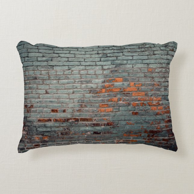 Gray wall paint accent pillow (Front)