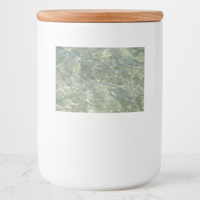 Gray water pattern Food and Beverage Label Set (Front)