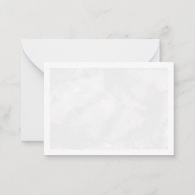 Gray Watercolor Blank All Occasion Note Card (Front)