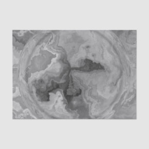 Gray Watercolor Marble Stone Goth Tissue Paper