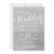 Gray Watercolor Wedding Invitation