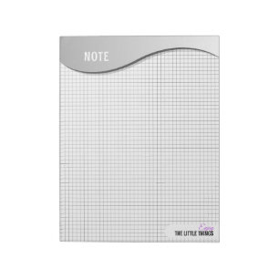 Gray Wave "Enjoy Little Things" Grid Dot Notes