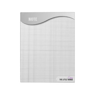 Gray Wave "Enjoy Little Things" Grid Dot Notes
