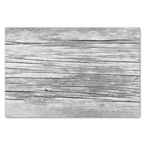 Gray weathered wood grain tissue paper