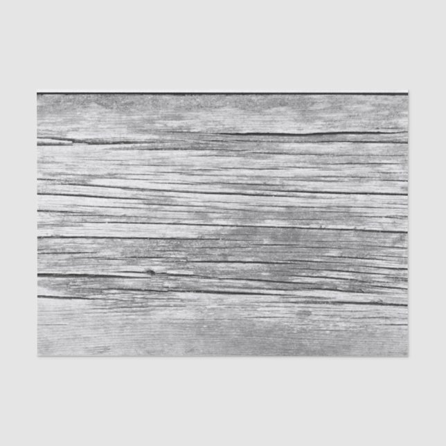 Gray weathered wood grain tissue paper (Front)