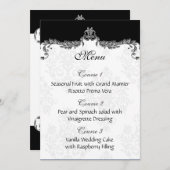 gray wedding menu (Front/Back)