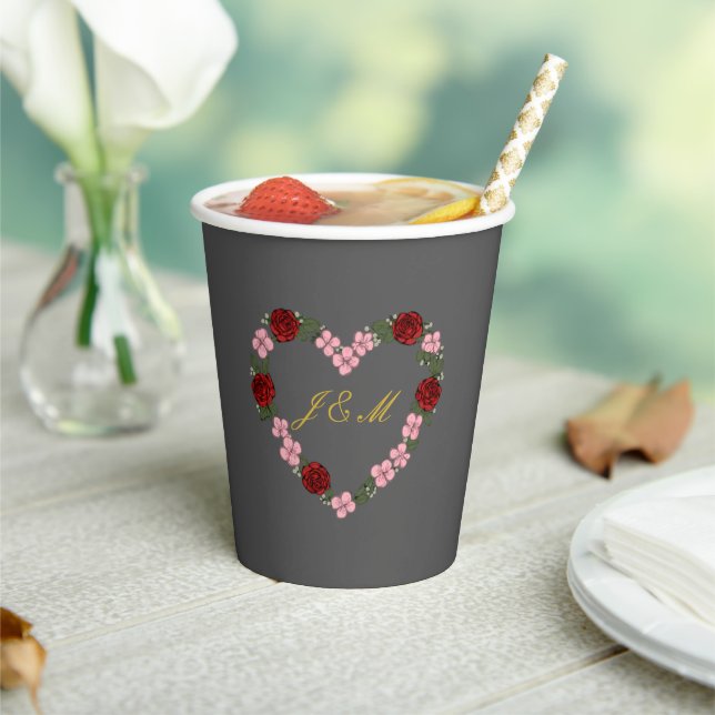 gray wedding paper cups (Insitu)