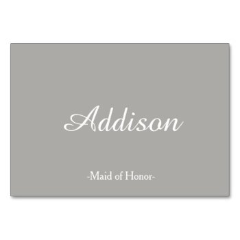 Gray Wedding Place Cards by Apostrophe_Weddings at Zazzle