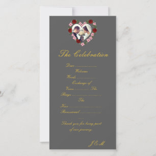 Gray Wedding Program
