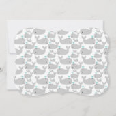 Gray Whale Baby Shower Invitation (Back)