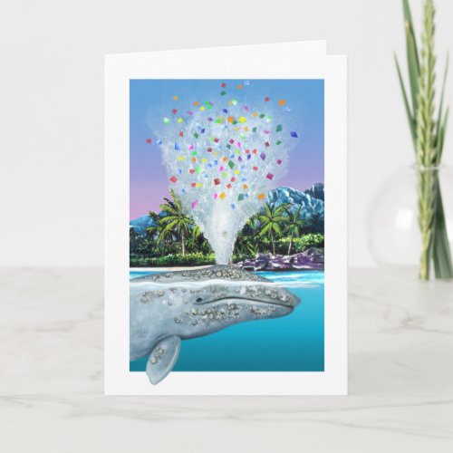 Gray Whale Birthday Card
