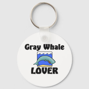 Gray Whale Lover Keychain
