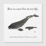 Gray whale mom and baby personalized
