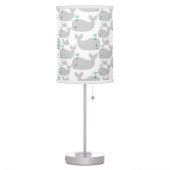 Gray Whale Nursery Print Table Lamp (Left)
