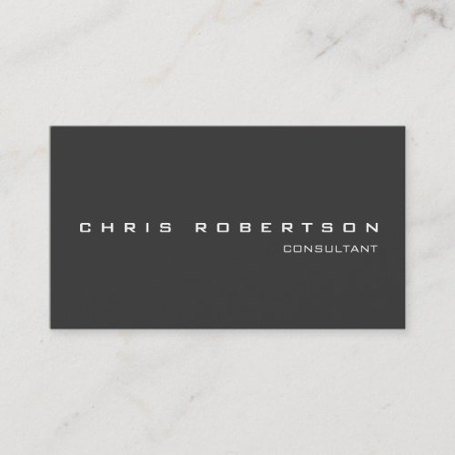 Gray White Attractive Charming Business Card