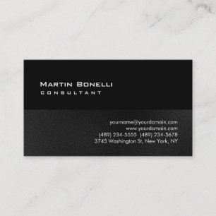 Gray White Black Stripe Business Card