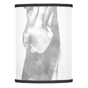 Gray White Body Woman Beauty Wellness Miss Lamp Shade