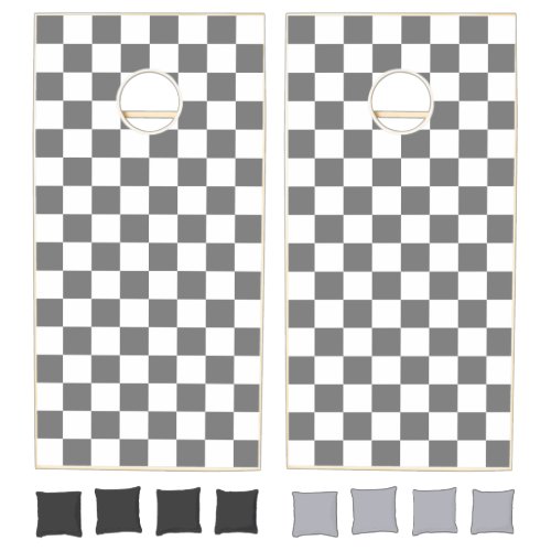 Gray & White Checker