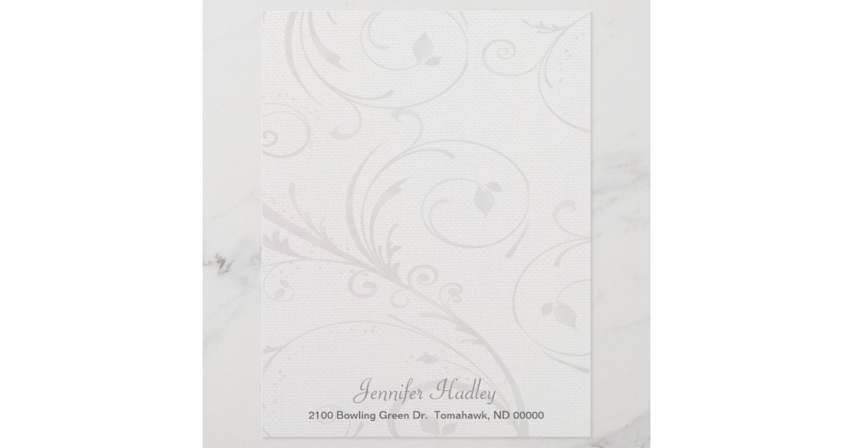 Elegant vintage stationery paper