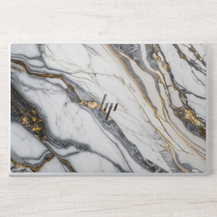  gray  White gold glitter marble HP EliteBook 850  Laptop Skin