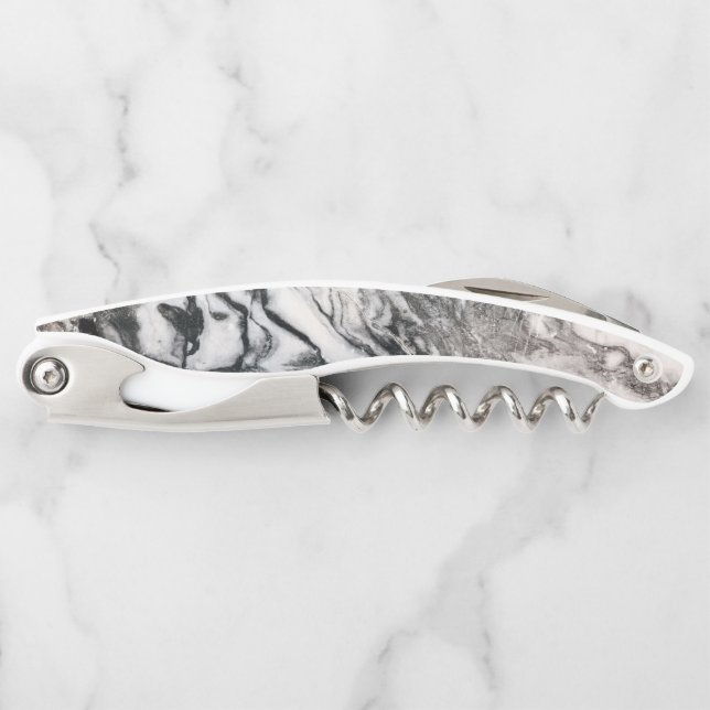 Gray &White Marble Waiter's Corkscrew (Front)